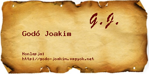 Godó Joakim névjegykártya